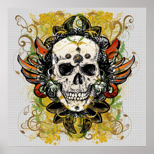 Poster voor schedelontwerp (Voorkant)