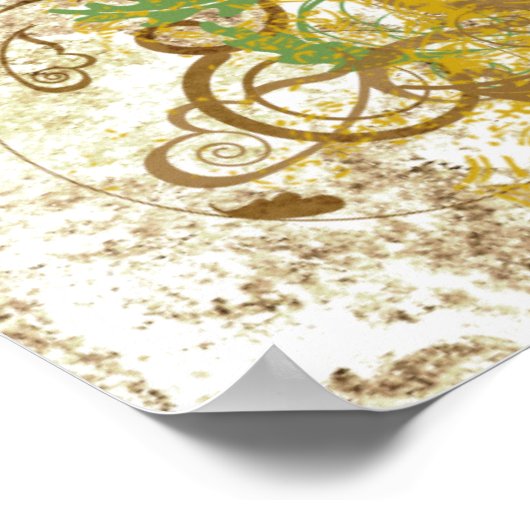 Poster voor schedelontwerp (Hoek)