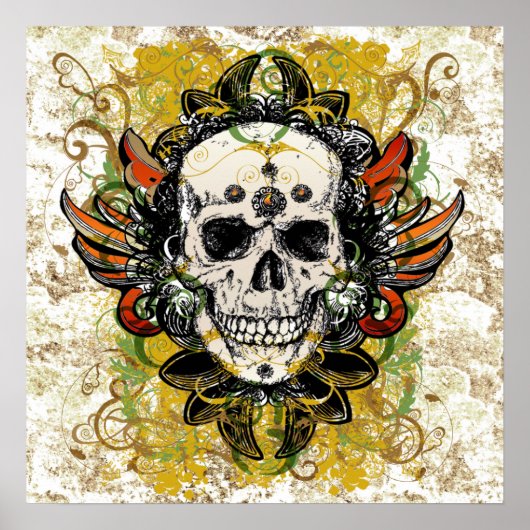Poster voor schedelontwerp (Voorkant)