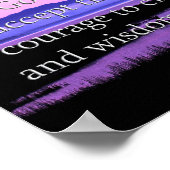 poster voor schilderachtig sereniteitsgebed (Hoek)