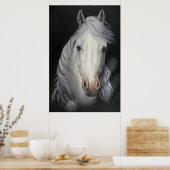 poster voor schilderingen van witte paardenstaarte (Keuken)
