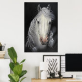 poster voor schilderingen van witte paardenstaarte (Thuiskantoor)