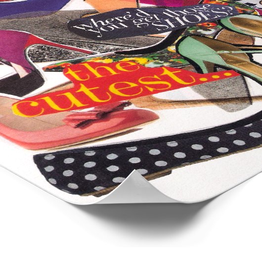 Poster voor schoenopslag (Hoek)