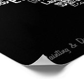 Poster voor scooter woord collage (Hoek)