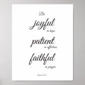 Poster voor scripts, Christelijk poster, Romans 12 (Voorkant)
