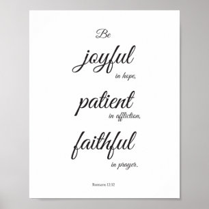 Poster voor scripts, Christelijk poster, Romans 12