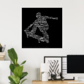 Poster voor skateboarder (Thuiskantoor)