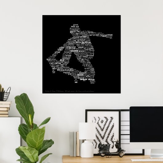 Poster voor skateboarder (Thuiskantoor)