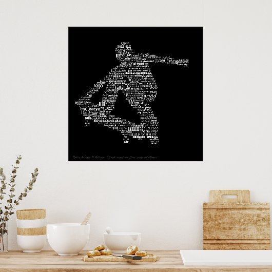 Poster voor skateboarder (Keuken)