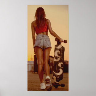 Poster voor skatermeisjes