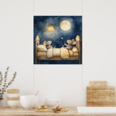 Poster voor slapende muizen (Keuken)