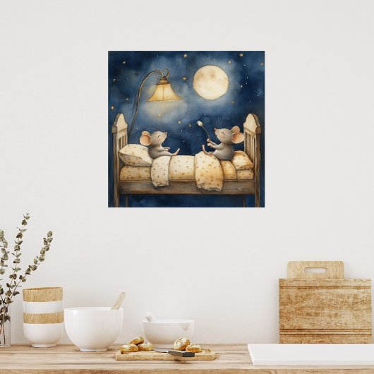 Poster voor slapende muizen (Keuken)