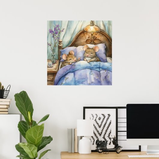 Poster voor slapende muizen (Thuiskantoor)