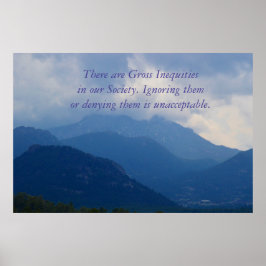 Poster voor sociale rechtvaardigheid