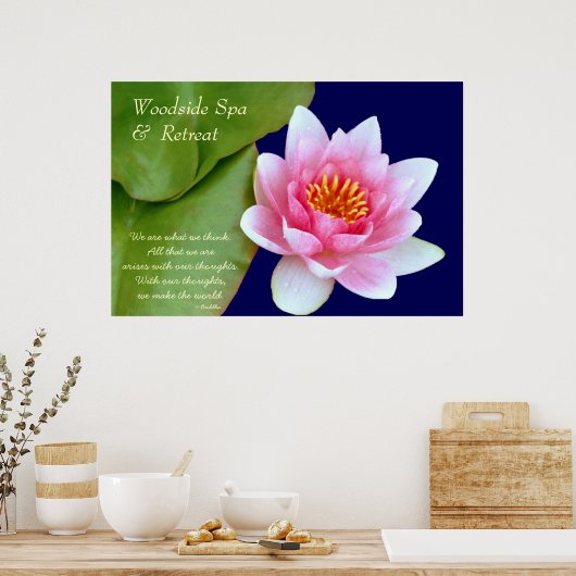  Poster voor spa en retreat (Keuken)