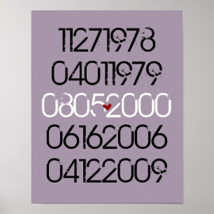 Poster voor speciale datums in nood