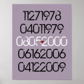 Poster voor speciale datums in nood (Voorkant)