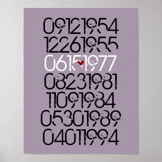 Poster voor speciale datums in nood (Voorkant)