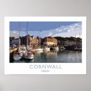 Poster voor spoorweg Cornwall