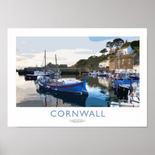 Poster voor spoorweg Cornwall