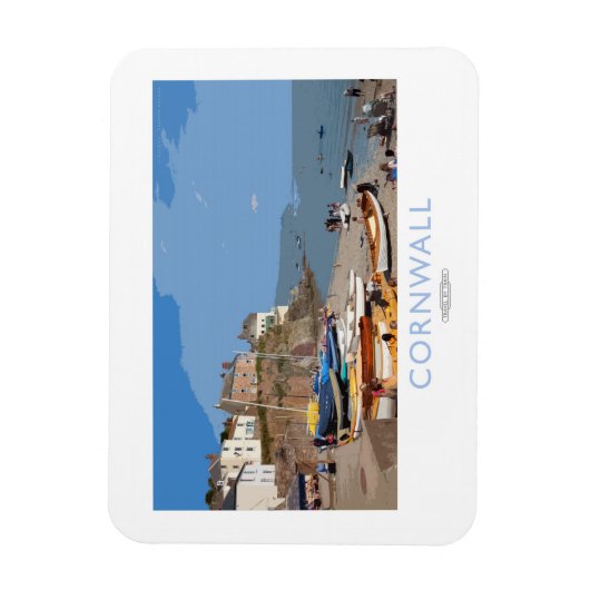 Poster voor spoorweg Cornwall Magneet (Verticaal)