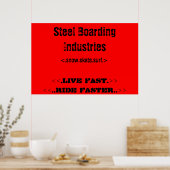 Poster voor stalen boarding (Keuken)