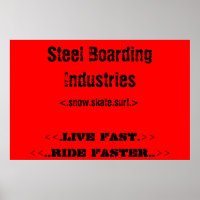 Poster voor stalen boarding