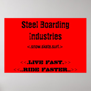Poster voor stalen boarding