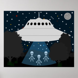 Poster voor Stargazing van vliegende schijven
