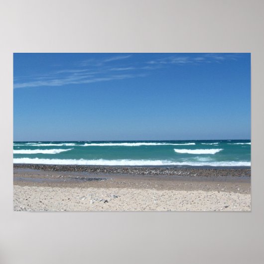 Poster voor stralen en golven (Voorkant)