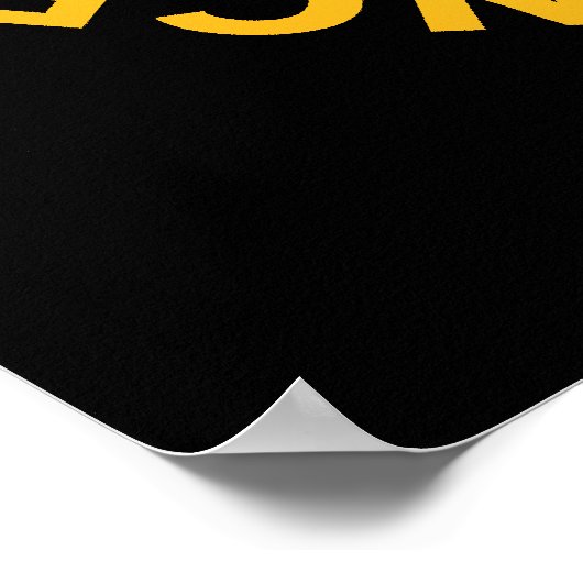 Poster voor stralingswaarschuwing (Hoek)