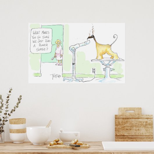 Poster voor stroompieken (Keuken)