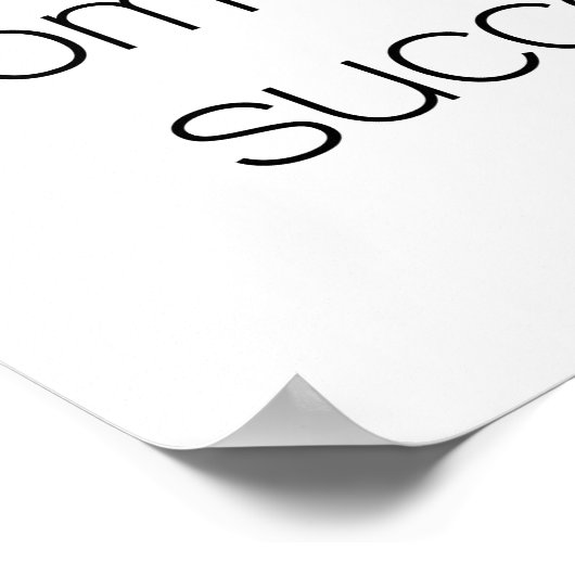 Poster voor succes morgen (Hoek)