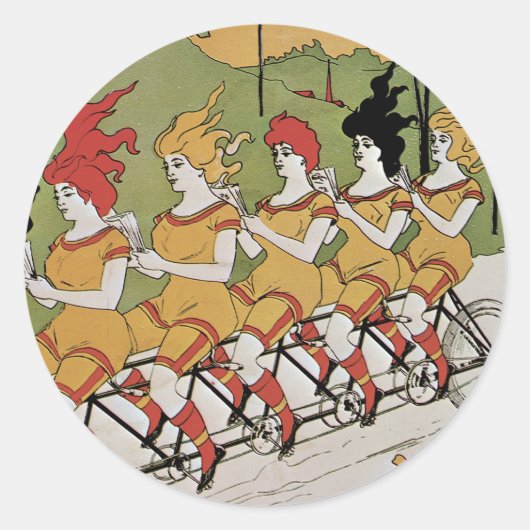 Poster voor tapes ronde sticker (Voorkant)