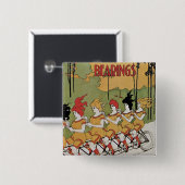 Poster voor tapes vierkante button 5,1 cm (Voorkant /achterkant)