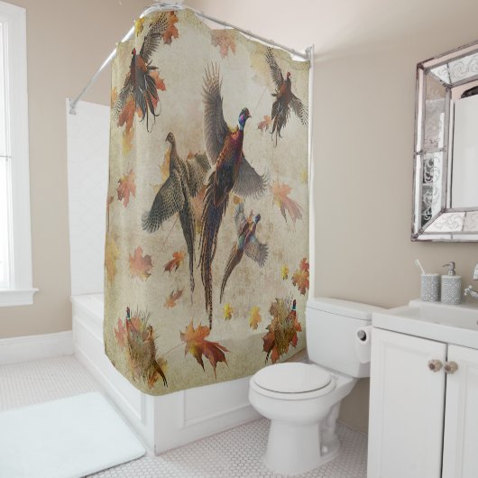 Poster voor tapisserieën met frituurwerk douchegordijn (In situ)