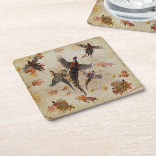 Poster voor tapisserieën met frituurwerk kartonnen onderzetters (Schuin)