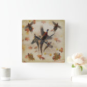 Poster voor tapisserieën met frituurwerk vierkante klok (Huis)