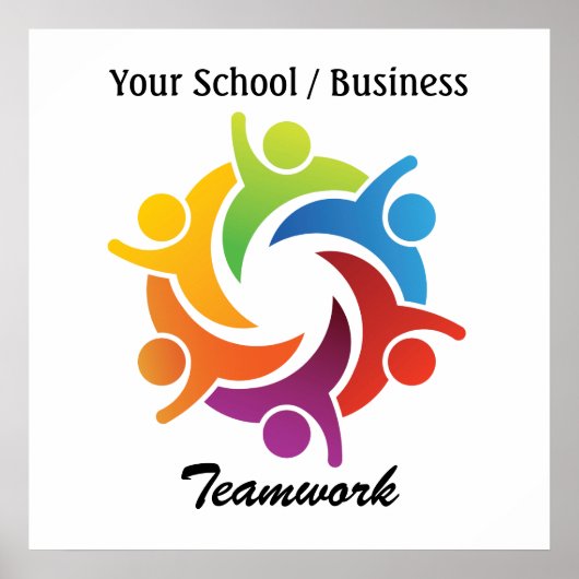 Poster voor teamwerk - SRF (Voorkant)