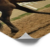 Poster voor thoroughbred Race Horse Print (Hoek)