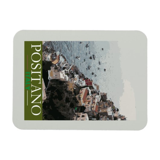 Poster voor toerisme in Positano Magneet (Horizontaal)
