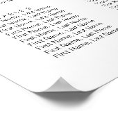 Poster voor toile- en kalligrafie-weddenschappen (Hoek)