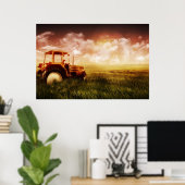 Poster voor tractorstroomopdrijving (Thuiskantoor)