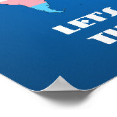 Poster voor transgenderpride wereldkaart (Hoek)