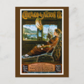Poster voor treinreizen in Chicago en Alton Railro Briefkaart (Voorkant)