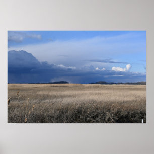Poster voor troebel landschap
