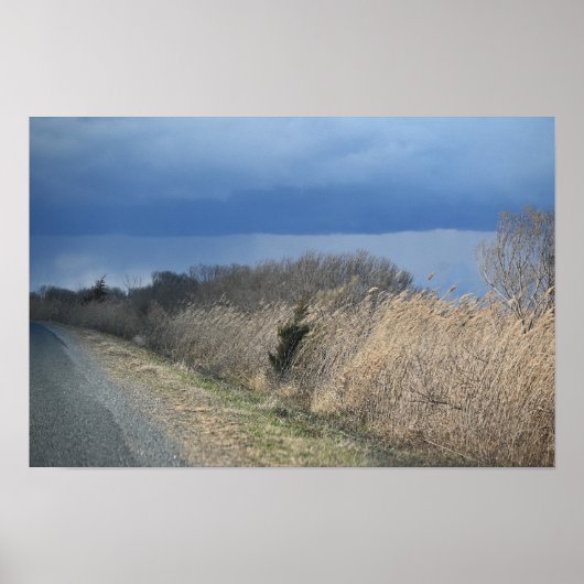 Poster voor troebel landschap (Voorkant)