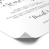 Poster voor Tropical Wedding Unplugged Ceremony Si (Hoek)