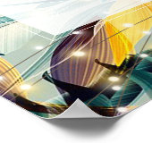 poster voor tropische lichten bruiloft (Hoek)