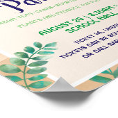 Poster voor tuinfeestzomerthema (Hoek)